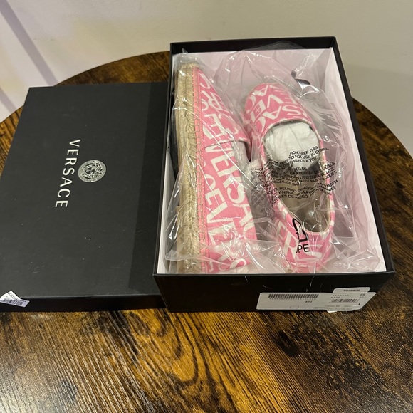 Authentic, pink Versace espadrilles | Size 38/7.5 (US) - Picture 5 of 5